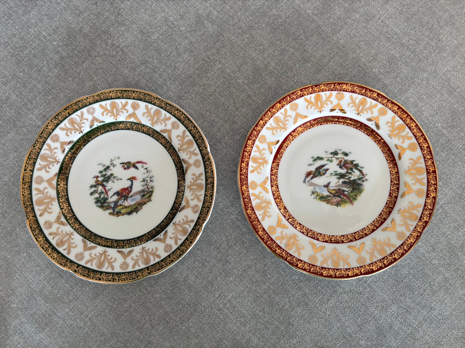 2 “ BIRDS OFF PARADISE” BORDJES,  MOOIE VINTAGE, Ophalen of Verzenden