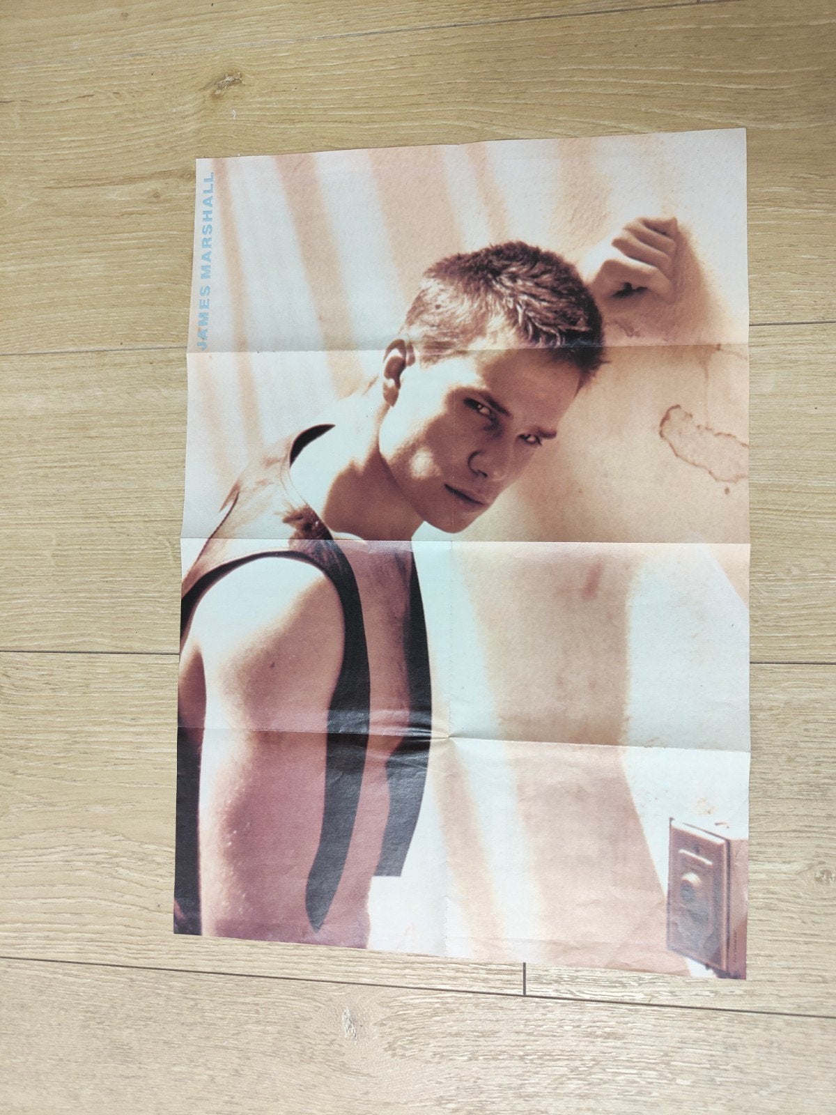 Grote Hitkrant Super Poster James Marshall, Ophalen of Verzenden, 1980 tot heden, Nederland, Tijdschrift