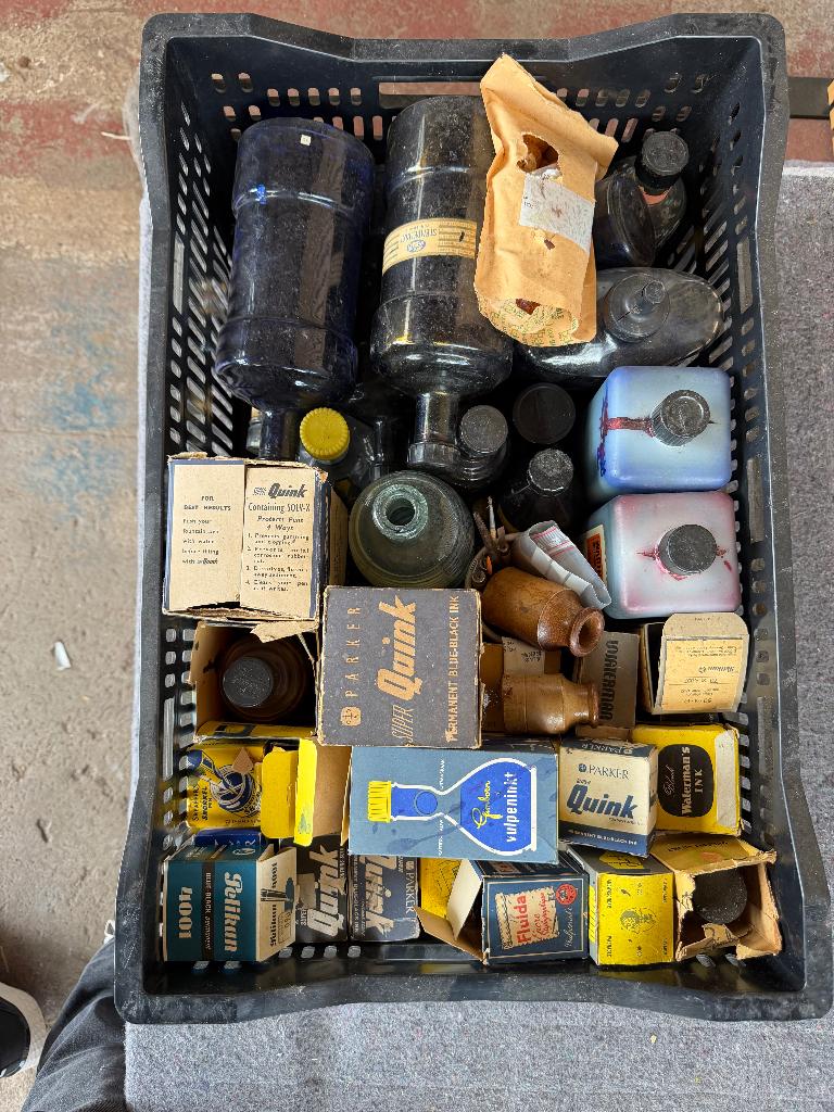 Vintage inktpotten, Ophalen