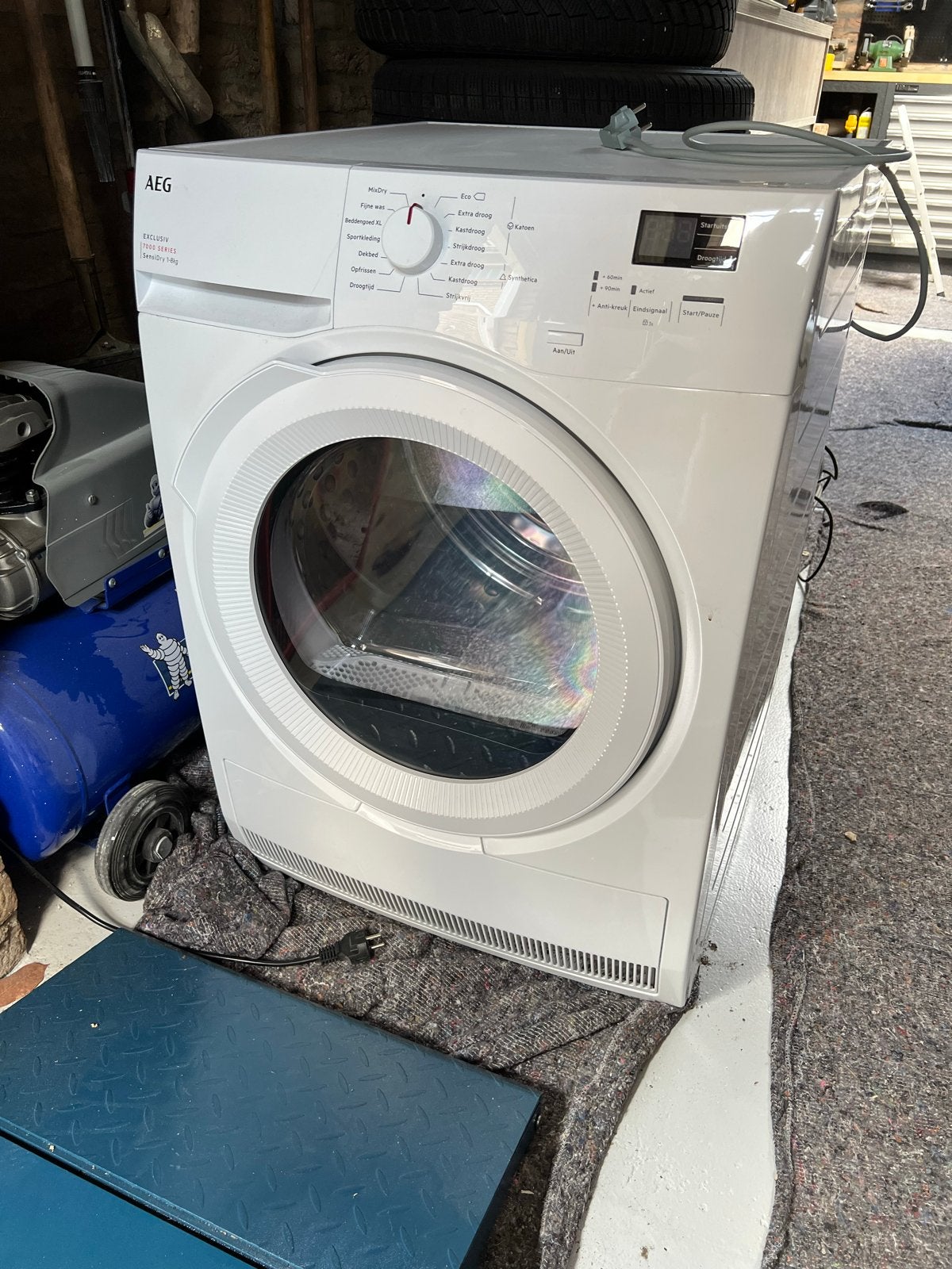 AEG Sensidry 7000series 8kg Warmtepomp Droger, Gebruikt, 8 tot 10 kg, Ophalen of Verzenden, 85 tot 90 cm