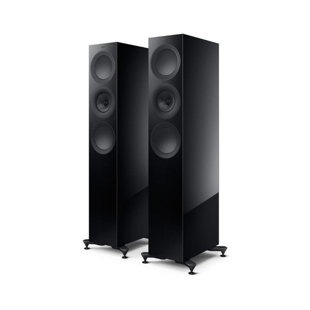 KEF R7 Meta Hoogglans zwart (set) - nieuw, dealer, garantie, Vloerstaande luidspreker, Nieuw, Ophalen of Verzenden, 150 watt of meer