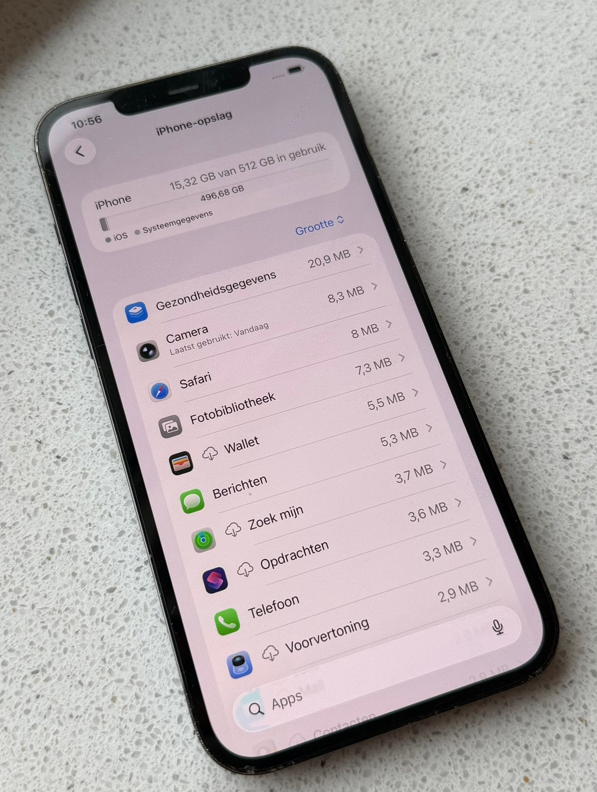 iPhone 12 Pro Max 512GB, Telecommunicatie, Mobiele telefoons | Apple iPhone, 512 GB, Blauw, Zo goed als nieuw, Zonder simlock