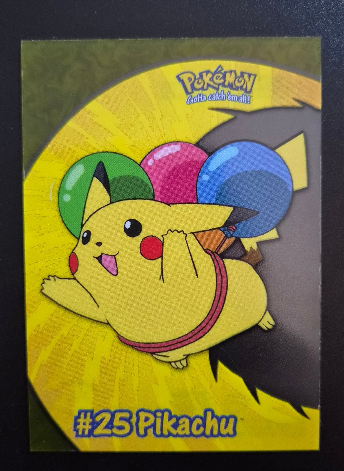 Pikachu #25- Pokémon Topps Clear PC1, Hobby en Vrije tijd, Verzamelkaartspellen | Pokémon, Zo goed als nieuw, Ophalen of Verzenden