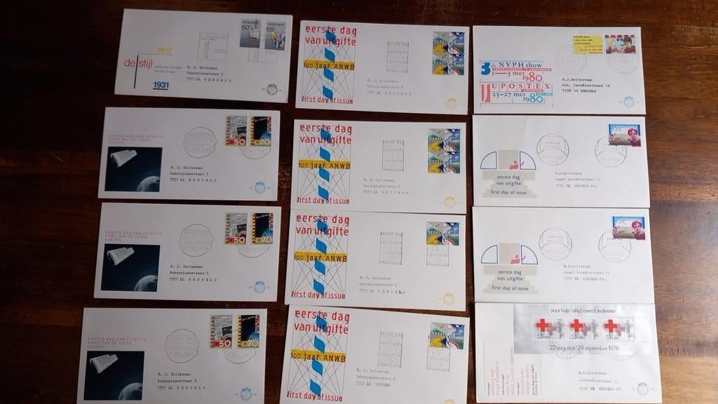Eerste dag enveloppen Nederland 1978 1985, Postzegels en Munten, Ophalen of Verzenden, Nederland