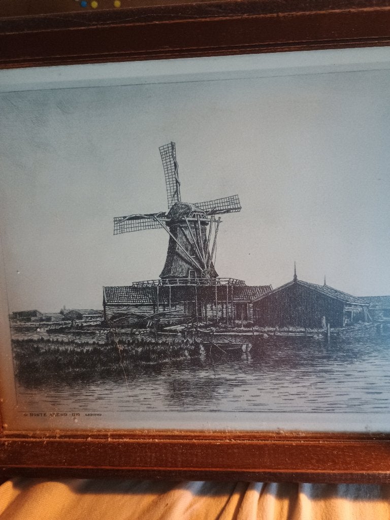 Tekening Molen DE BONTE AREND, Verzenden