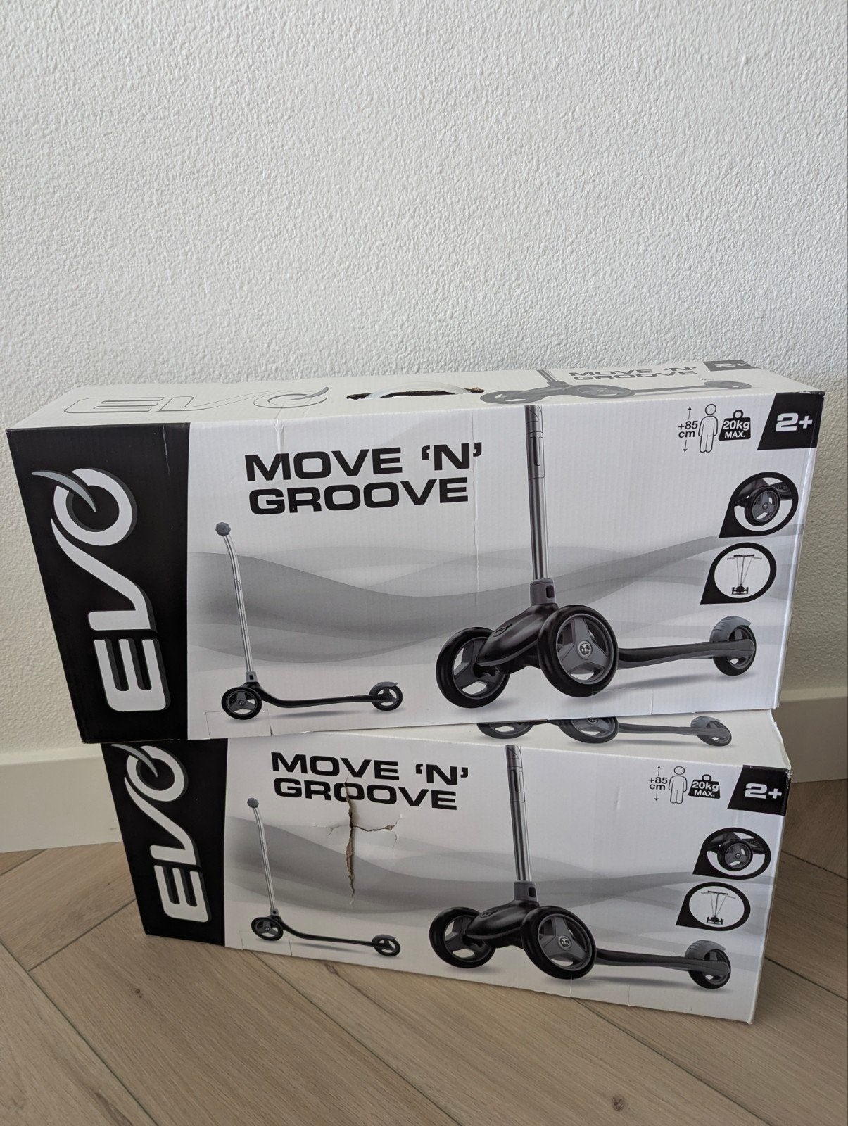 Move n groove Evo step zwart 2 stuks, Fietsen en Brommers, Steps, Ophalen of Verzenden, Nieuw, Gewone step