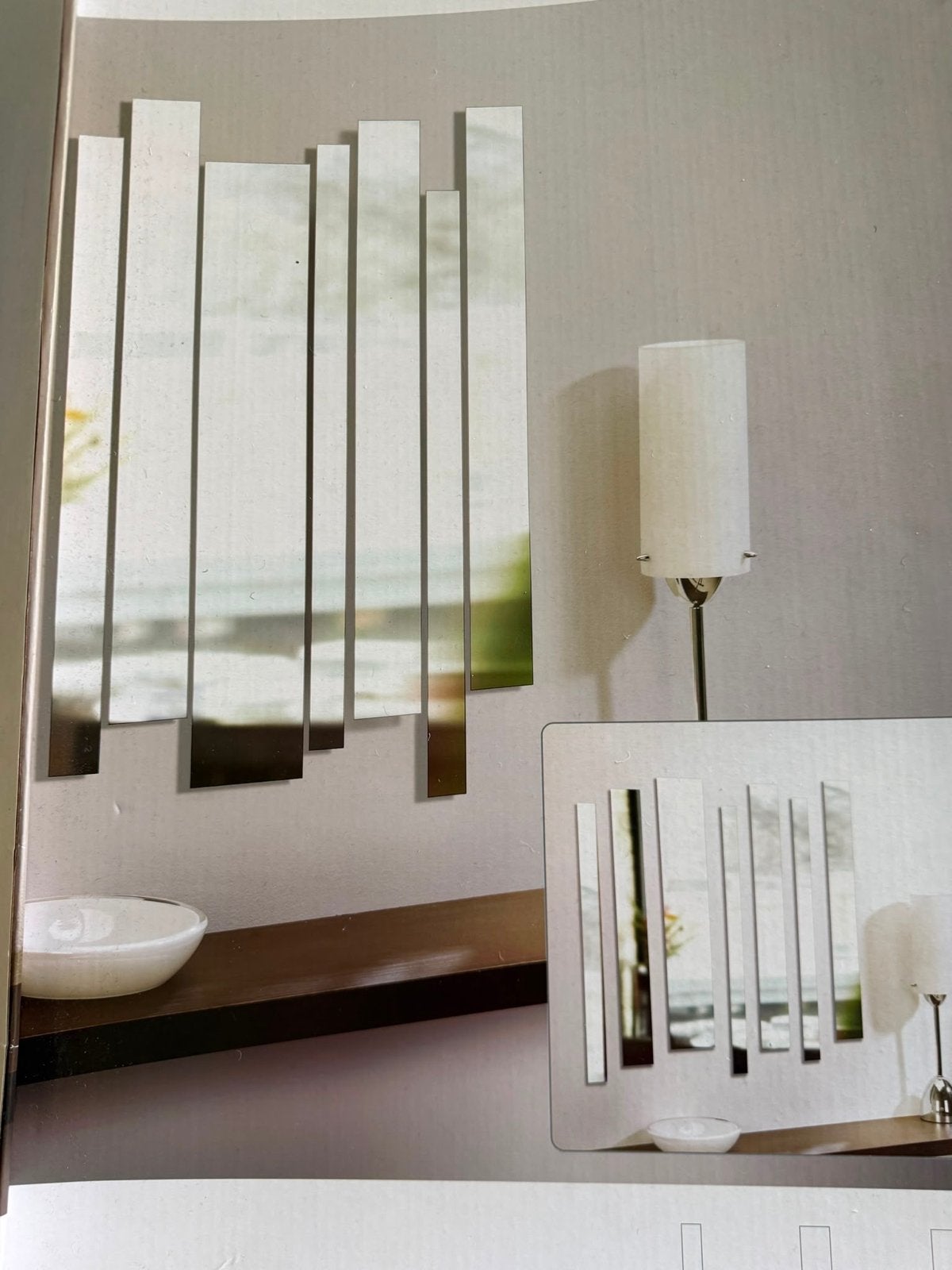 Decoratieve spiegelset - Modern design, Huis en Inrichting, Woonaccessoires | Spiegels, Ophalen, Gebruikt, 100 tot 150 cm, Overige vormen