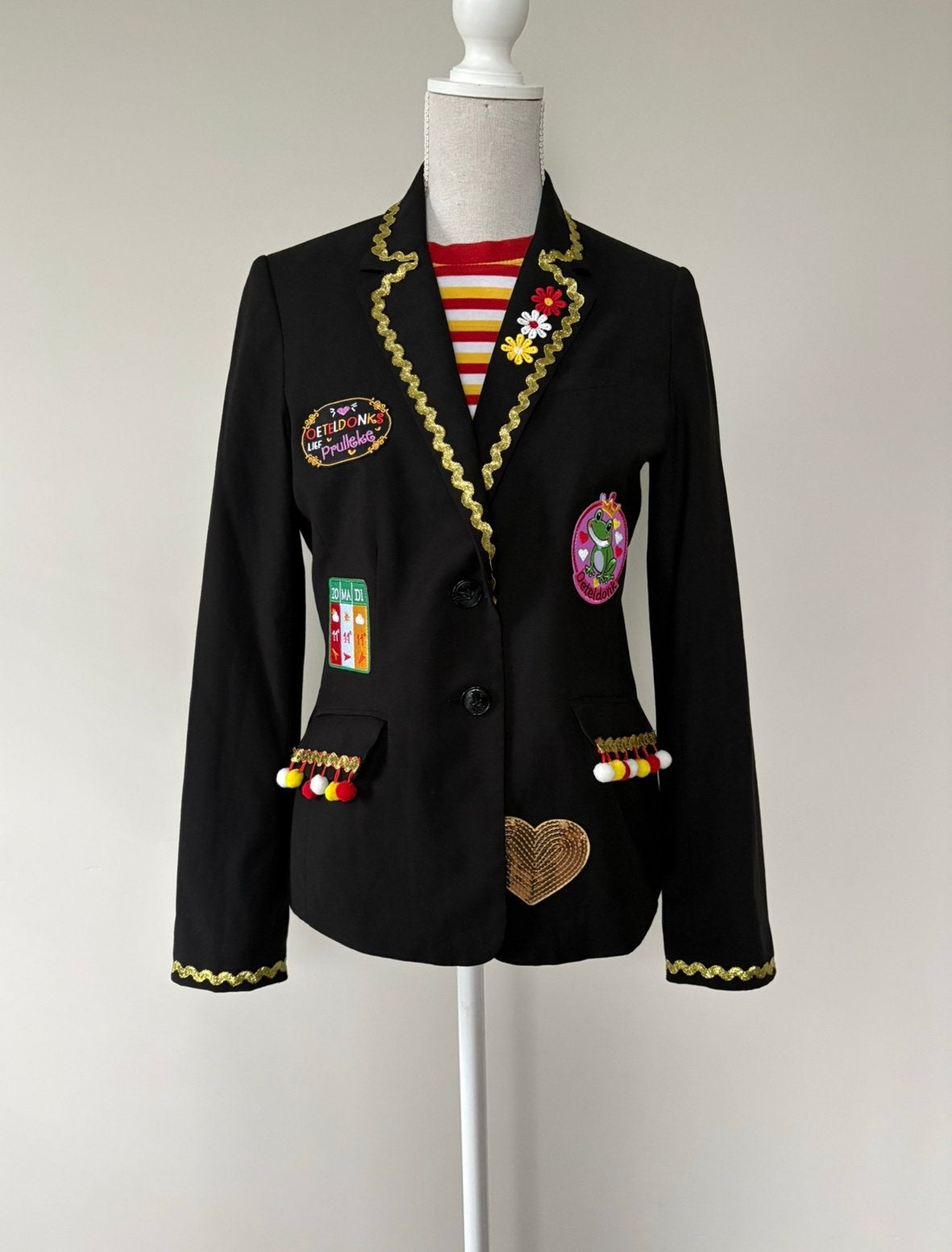 Oeteldonk jasje maat S/36 dames 🐸, Ophalen, Carnaval, Zo goed als nieuw, Kleding
