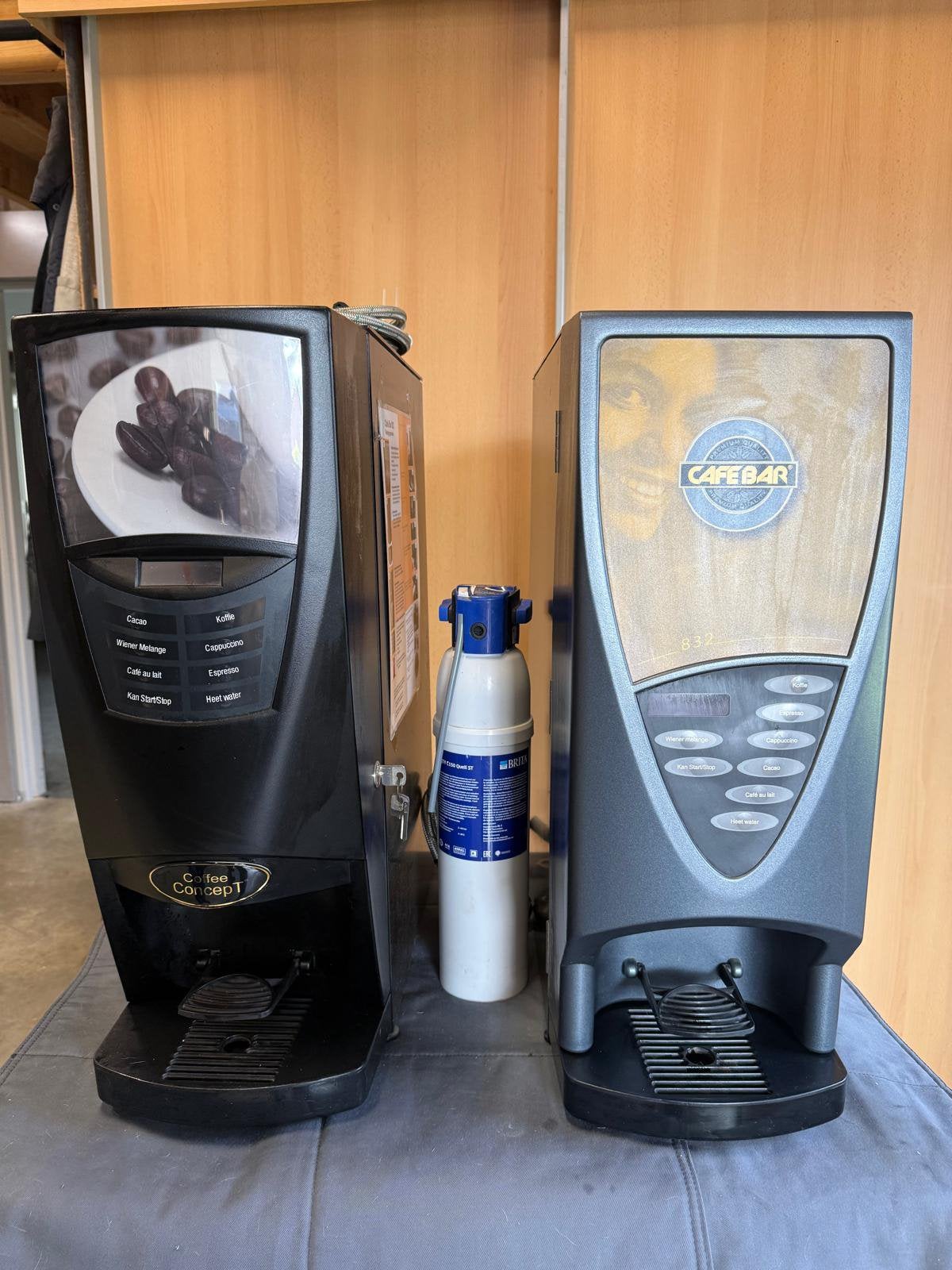 Koffieautomaat Cafebar 2 stuks, Witgoed en Apparatuur, Ophalen, Gebruikt, Overige typen, 10 kopjes of meer
