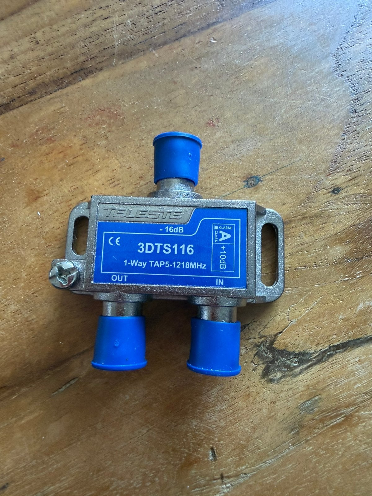 Teleste 3DTS116 aftakelement, Ophalen, Minder dan 2 meter, Coaxiale kabel