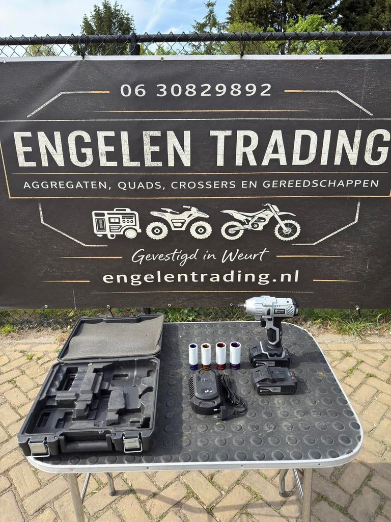 Accu slagmoersleutel 20v 2 accu’s nieuw 330NM, Ophalen, Nieuw