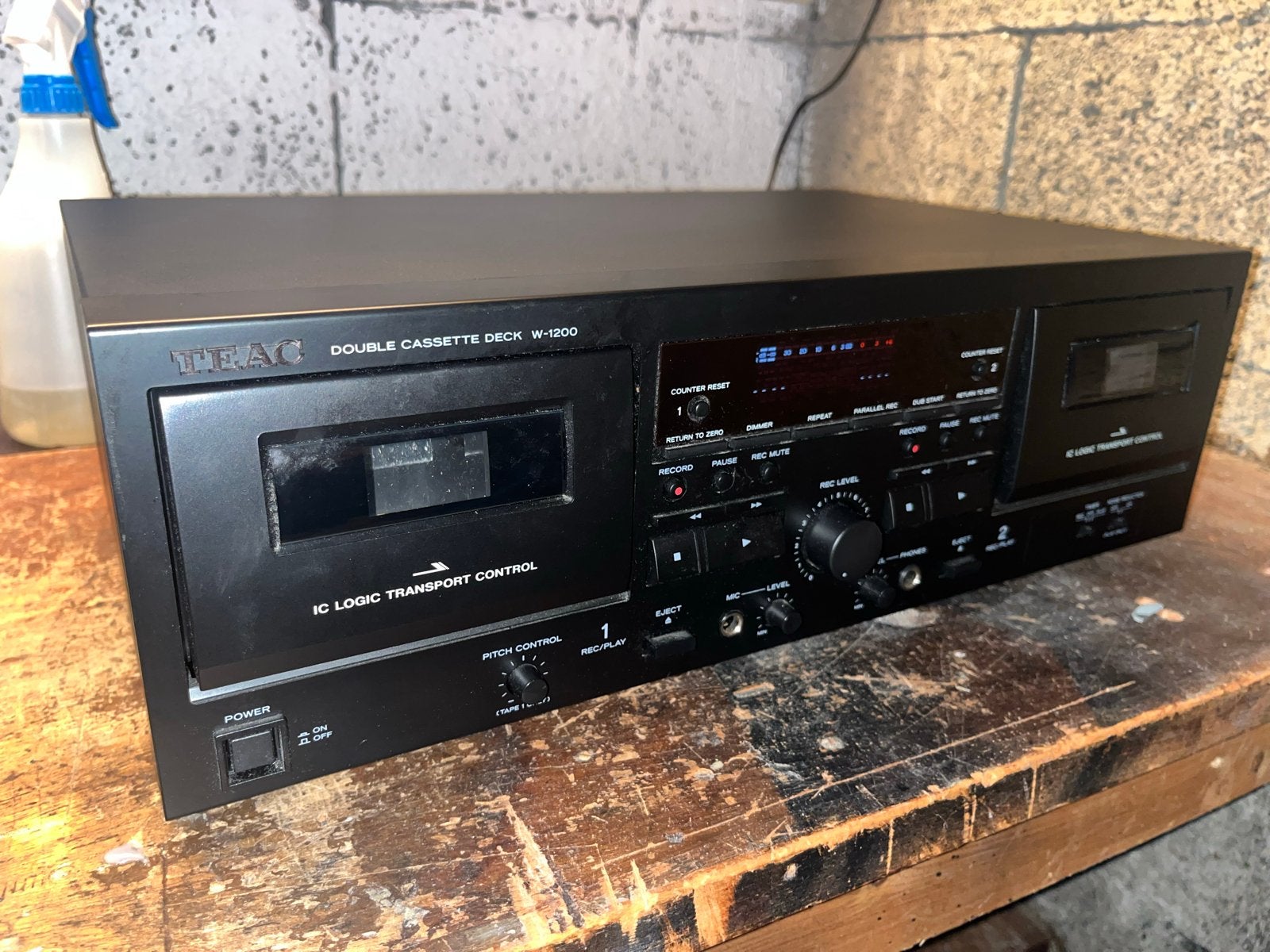 TEAC W-1200 Dubbel Cassettedeck - Zo goed als nieuw, Ophalen, Dubbel, Overige merken, Tiptoetsen