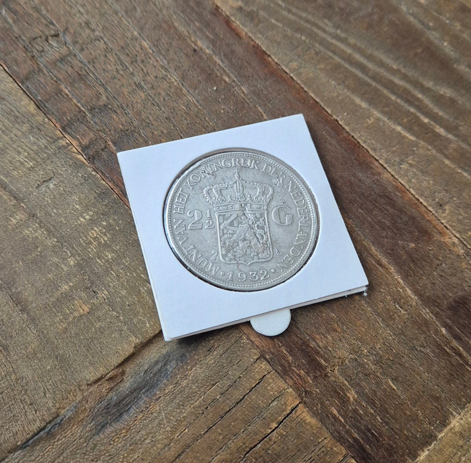 Zilveren 2,5 gulden Wilhelmina 1932, Zilver, Ophalen of Verzenden, Koningin Wilhelmina, Losse munt