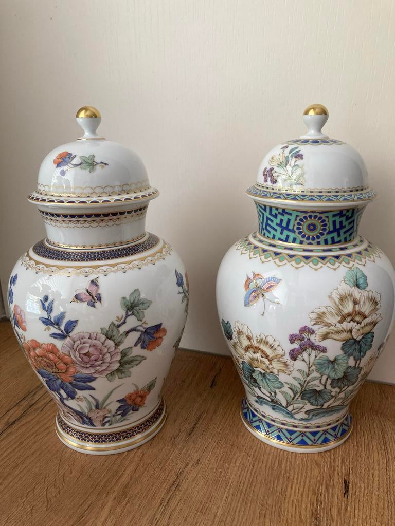 Kaiser Monarchin Vazen - Set van 2, Porselein, Handgeschilde, Ophalen of Verzenden
