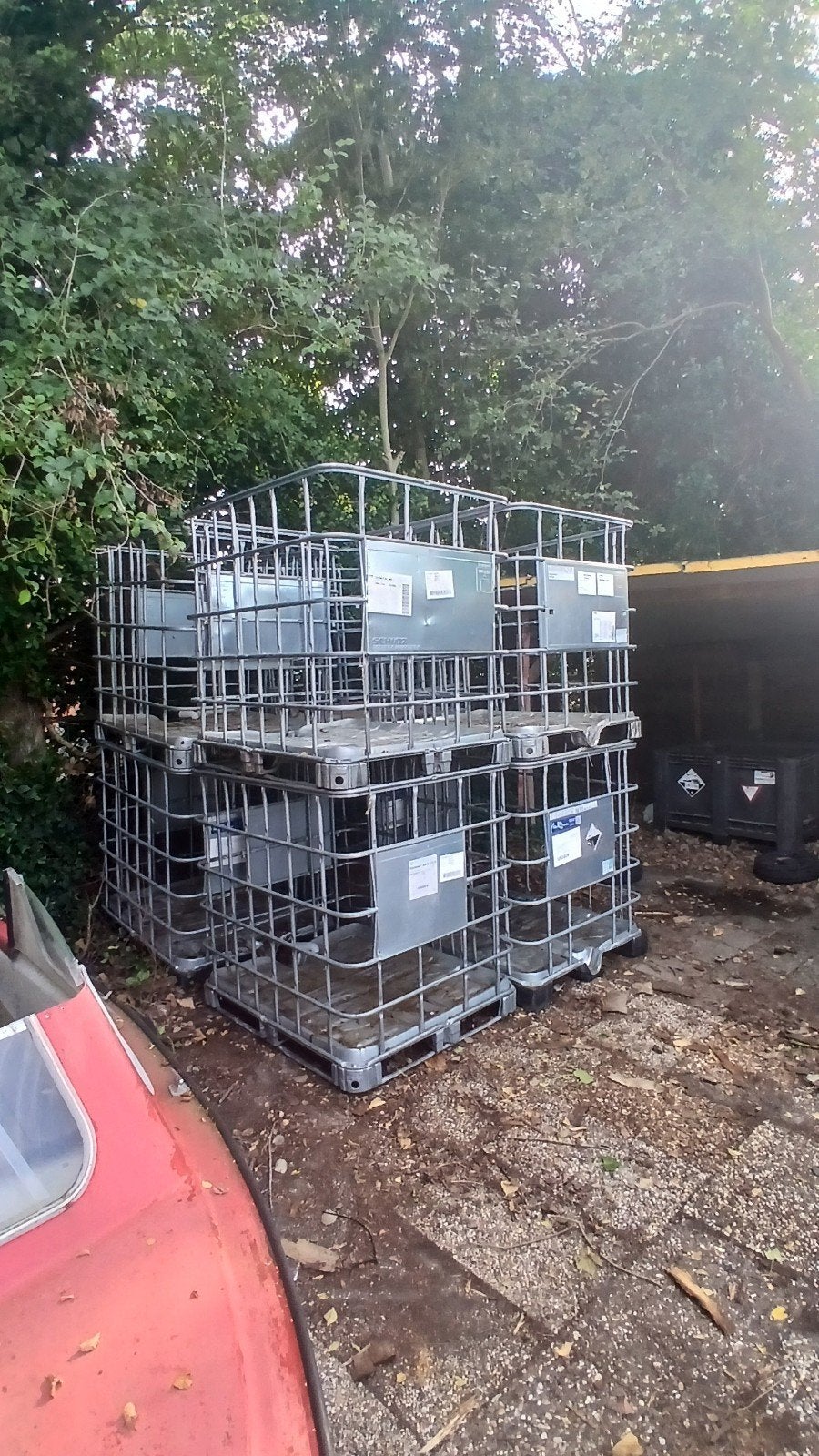 IBC Kooien voor houtopslag of dakpannen (9 stuks), Doe-het-zelf en Verbouw, Ophalen, Gebruikt, 100 cm of meer, 60 cm of meer