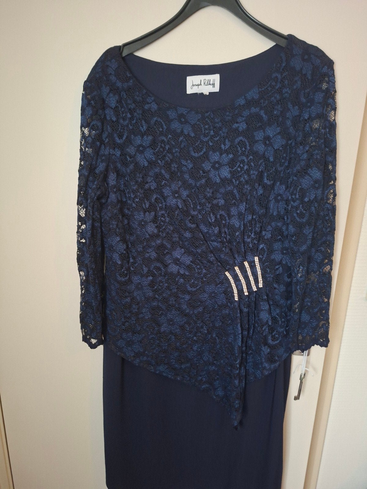 MOOIE FEESTELIJKE DAMES JURK, Ophalen, Blauw, Maat 46/48 (XL) of groter, Joseph Ribkoff