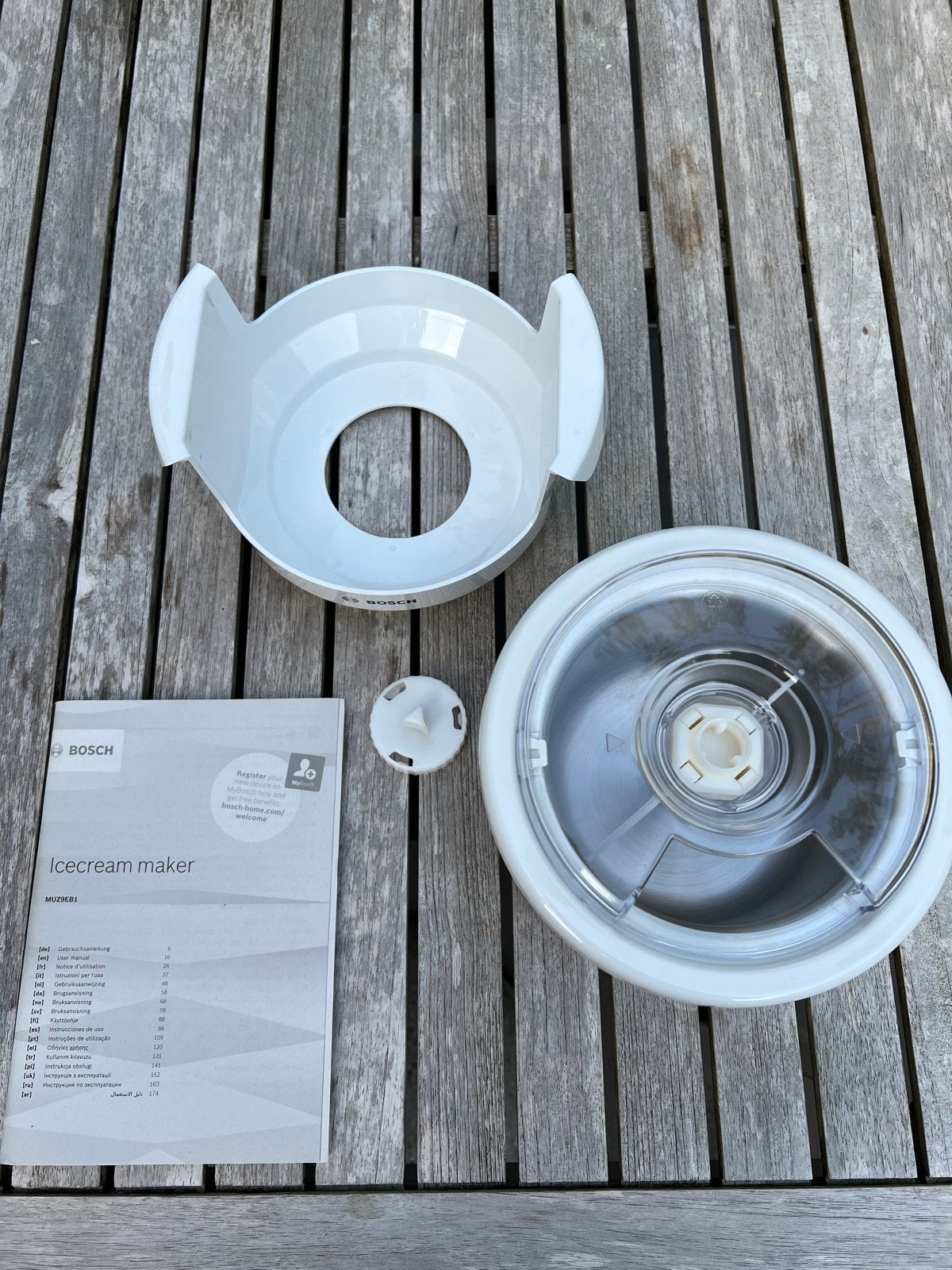 Bosch MUZ9EB1 IJsmaker voor OptiMUM Professional, Minder dan 1 liter, Ophalen of Verzenden, Gebruikt, 1 snelheid