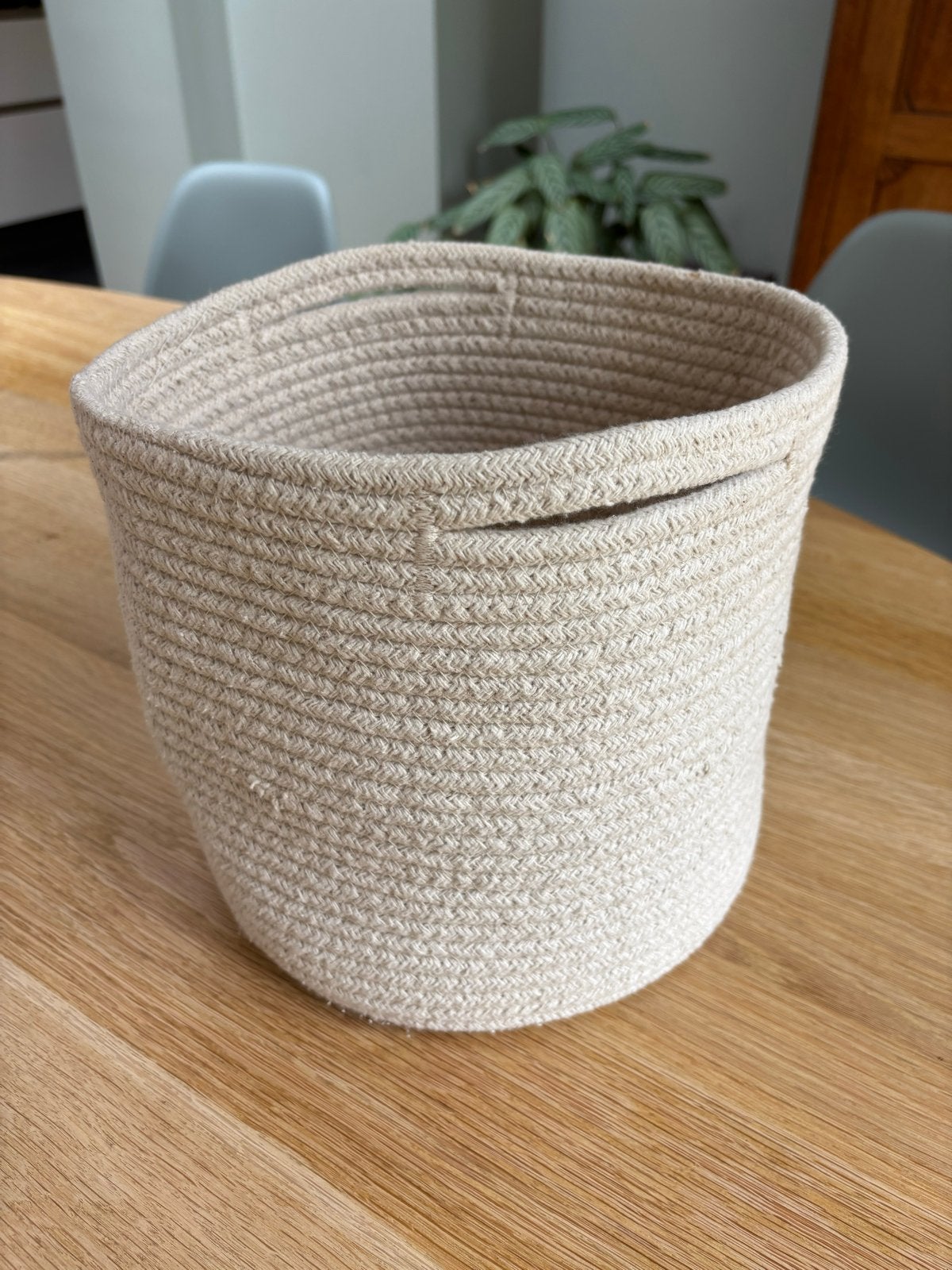 Decoratieve Mand van Touw - Ikea - Beige, Hoogte 23 cm, Overige materialen, Gebruikt, Gevlochten, Mand