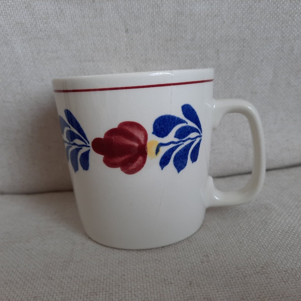 Royal Boch Boerenbont koffie beker - één stuks -, Ophalen of Verzenden, Aardewerk, Kop(pen) en/of Schotel(s)