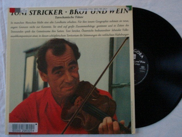 Toni Stricker - Brot und Wein tarockanische Tänze, LP, Ophalen of Verzenden, 12 inch, Gatefold hoes