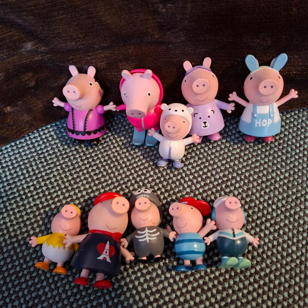 Peppa Pig familie figuren set, Ophalen of Verzenden, Gebruikt, Jongen of Meisje