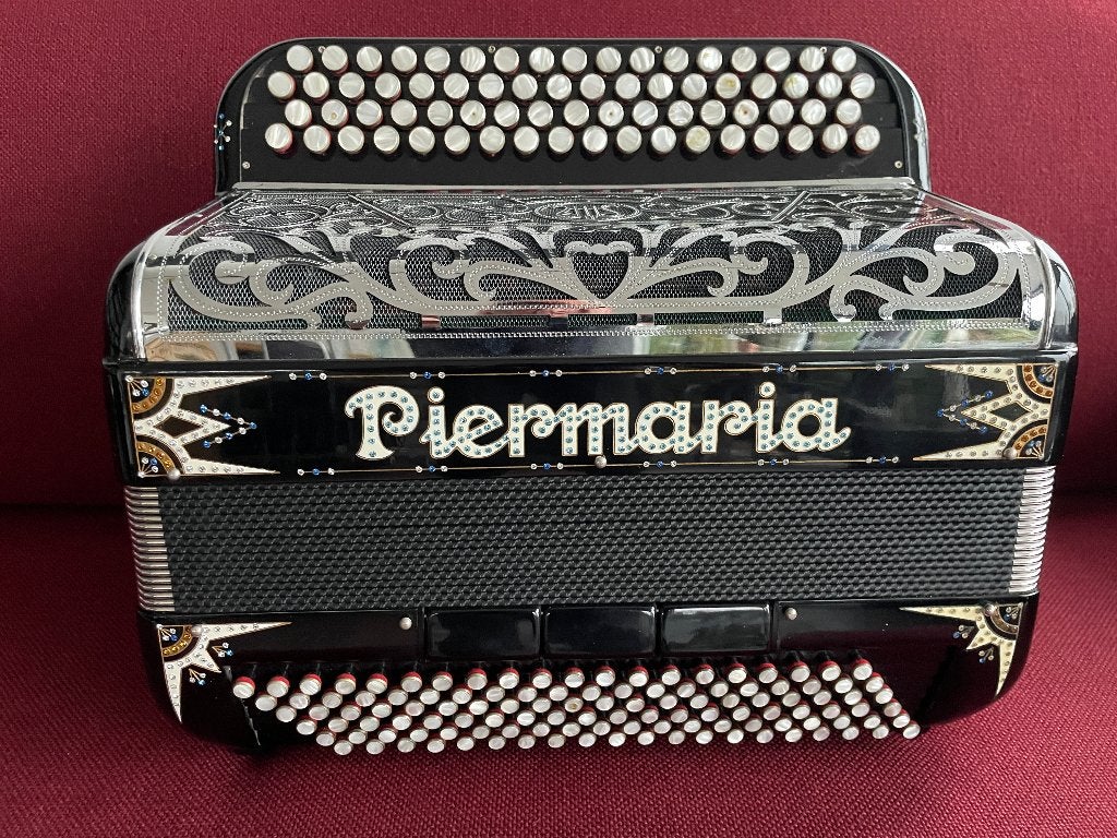 Piermaria Prodige Cassotto knopaccordeon . Mooi., Muziek en Instrumenten, Overige merken, Gebruikt, Met koffer, Ophalen of Verzenden