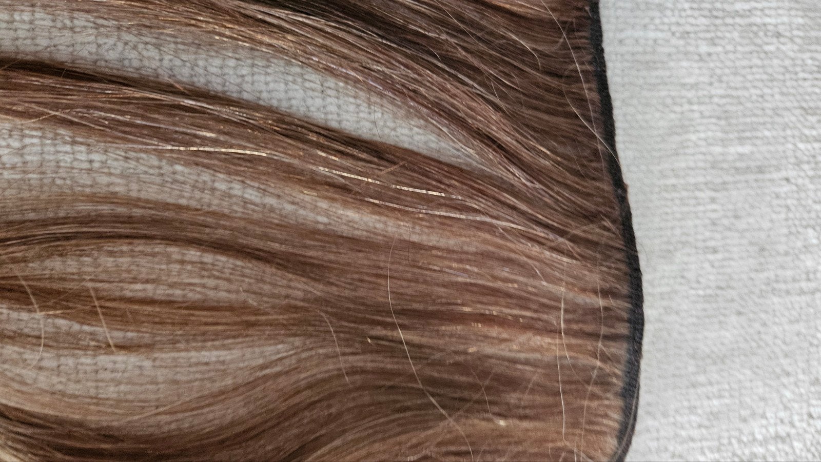 25 gram platte weft haarverlenging voor volume, Ophalen of Verzenden, Gebruikt, Pruik of Haarverlenging