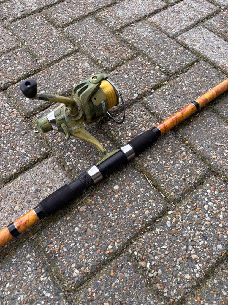 Karper hengel 3 meter 60 lang zo goed als nieuw, Ophalen of Verzenden, Zo goed als nieuw, Werphengel