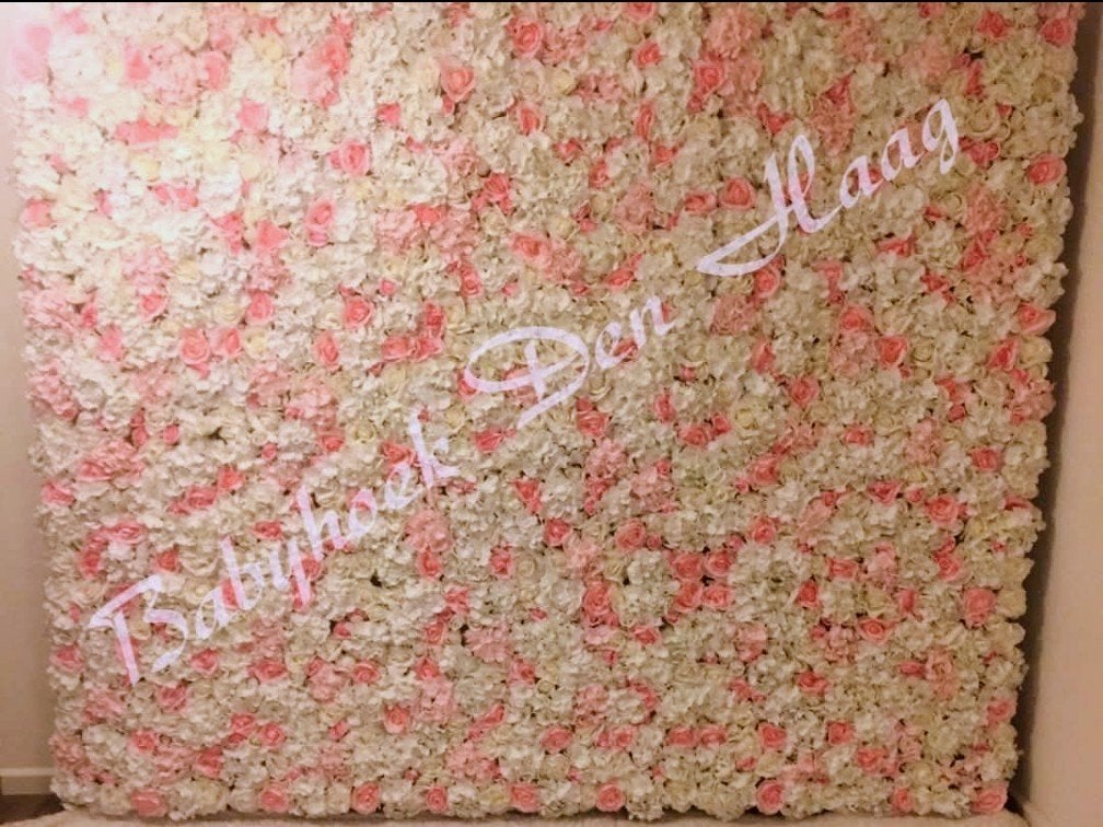 Prachtige bloemenwand voor evenementen en decoratie, Ophalen, Overige typen, Onderhoudsvrij, Textiel