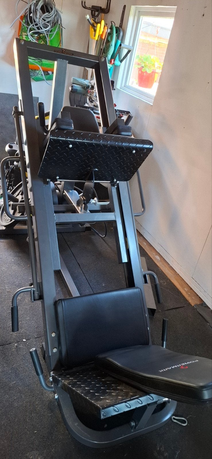 powermark 800 LPHS legpress/hack squat, Ophalen, Zo goed als nieuw, Krachtstation