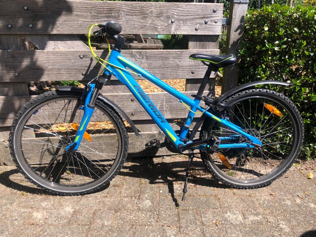 Merida Matts 24 inch jongens mountainbike, Gebruikt, Velgrem, Versnellingen, Minder dan 49 cm