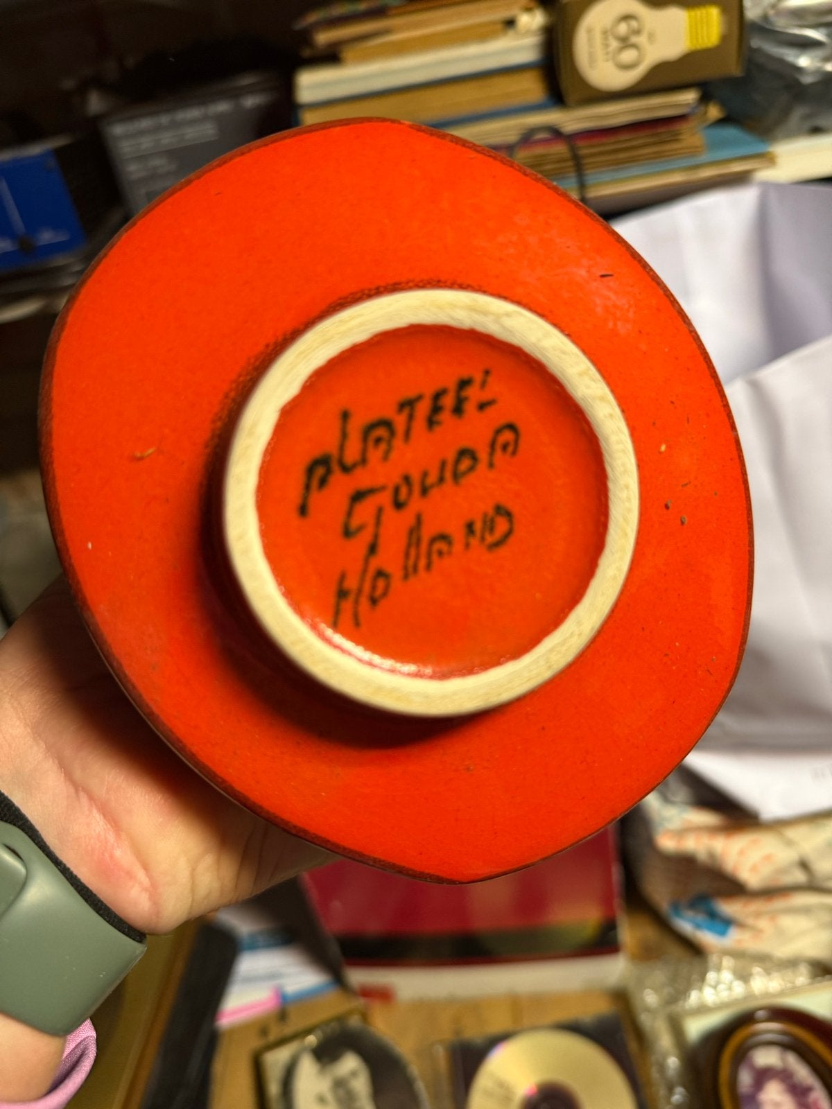 Vintage Plateel GOUDA Holland Oranje Keramiek Set, Ophalen