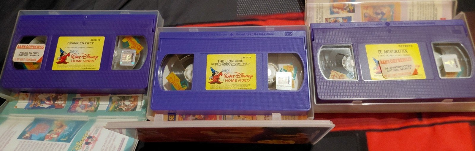 Disney paarse video banden De Leeuwenkoning, Frank en Frey,, Cd's en Dvd's, Gebruikt, Alle leeftijden, Kinderfilm, VHS