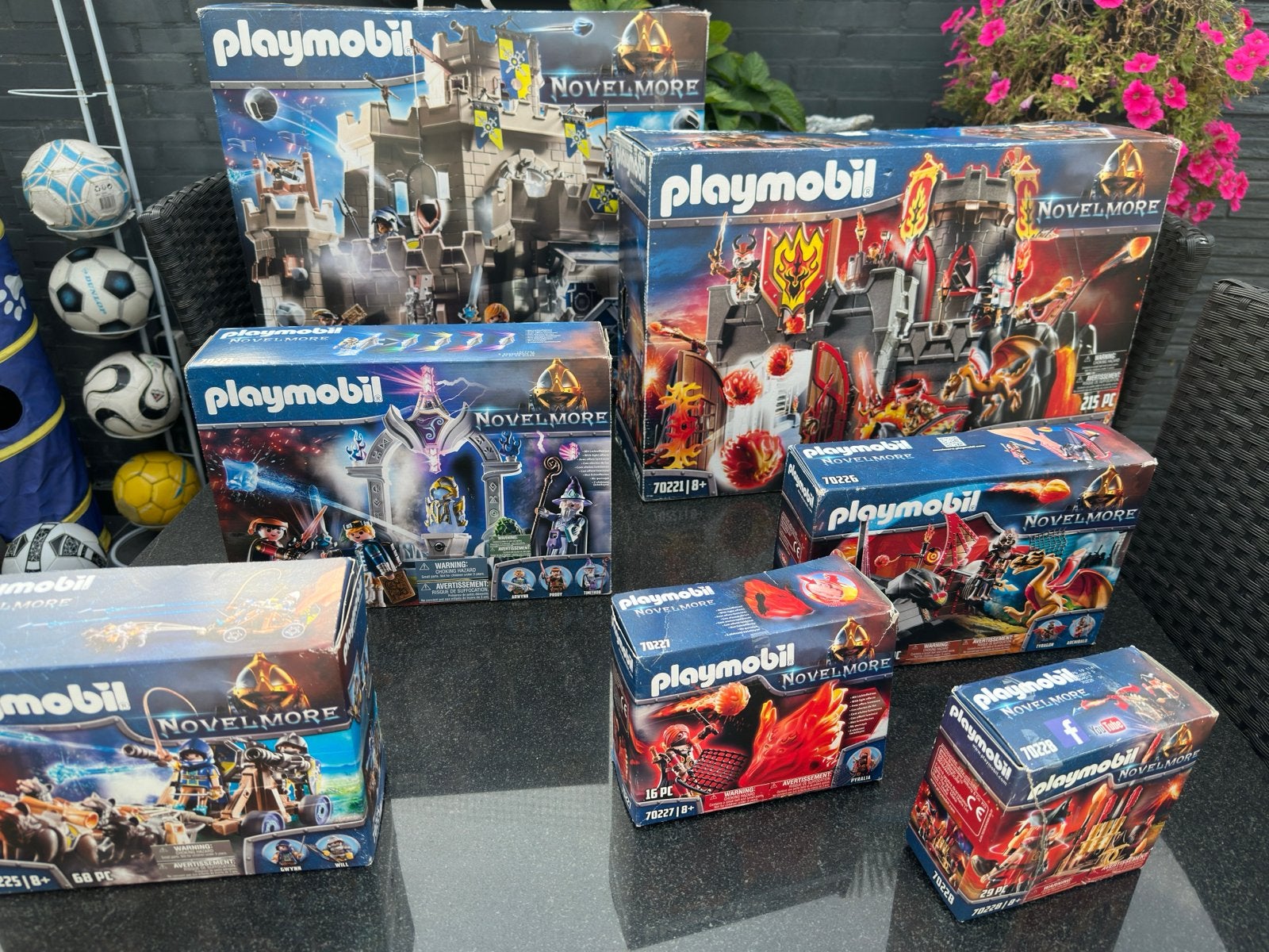 Playmobil Novelmore Grote Collectie - rood en blauw, Ophalen, Complete set, Historisch, Zo goed als nieuw