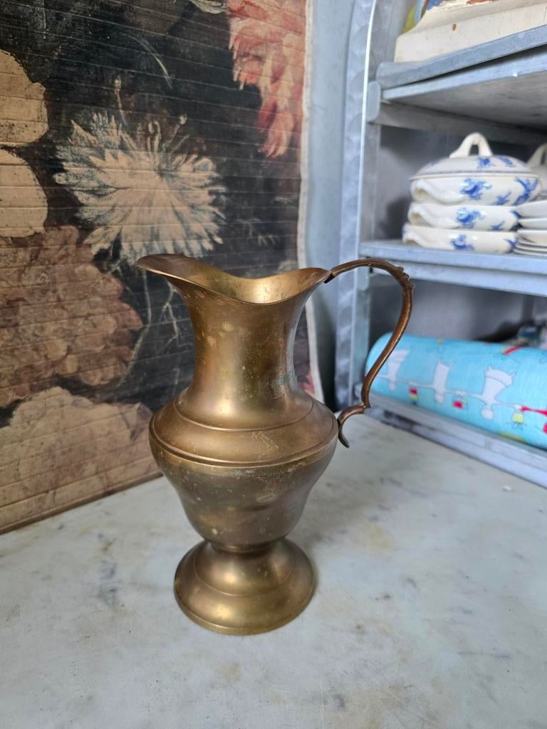 Antiek messing vaas, Antiek en Kunst, Antiek | Koper en Brons, Ophalen of Verzenden