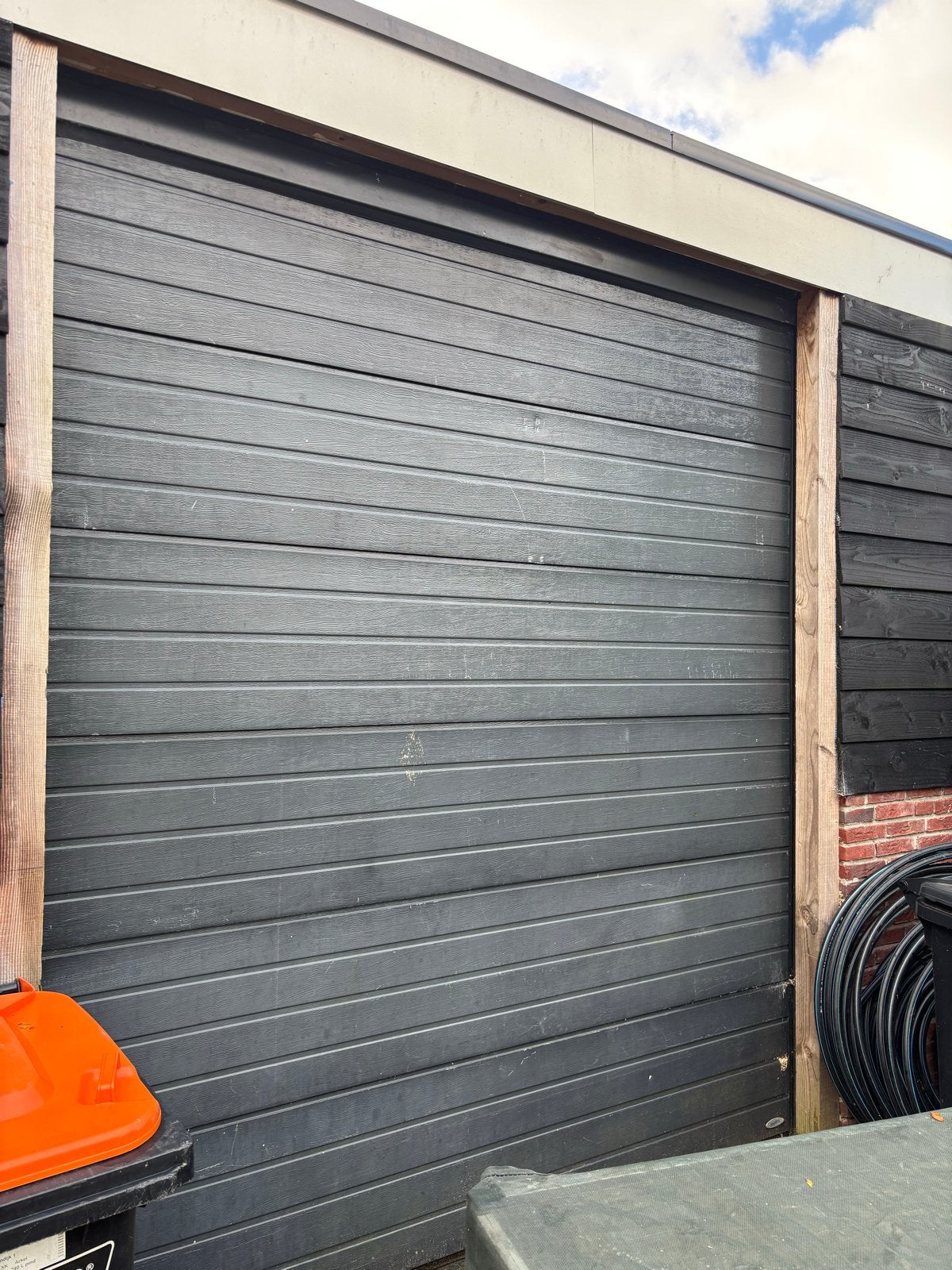 Garagedeur met elektrische opener - Novoferm, Ophalen, Gebruikt, Garagedeur, Metaal