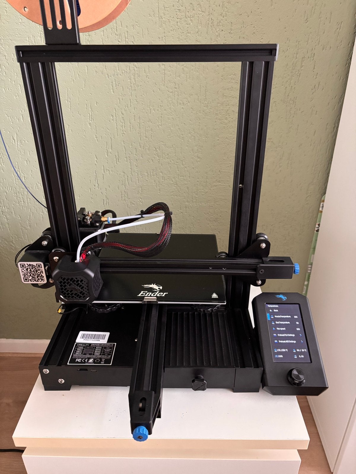 Creality Ender 3 V2 3D-printer - halfjaar oud, Computers en Software, 3D Printers, Ophalen, Gebruikt, Filament