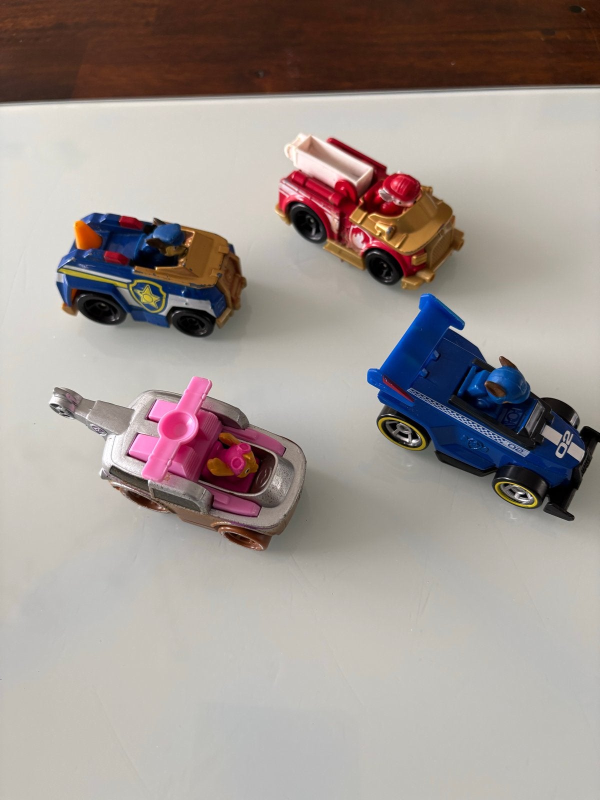 Paw Patrol Mini metaal Voertuigen Set - 4 Stuks, Ophalen of Verzenden, Gebruikt