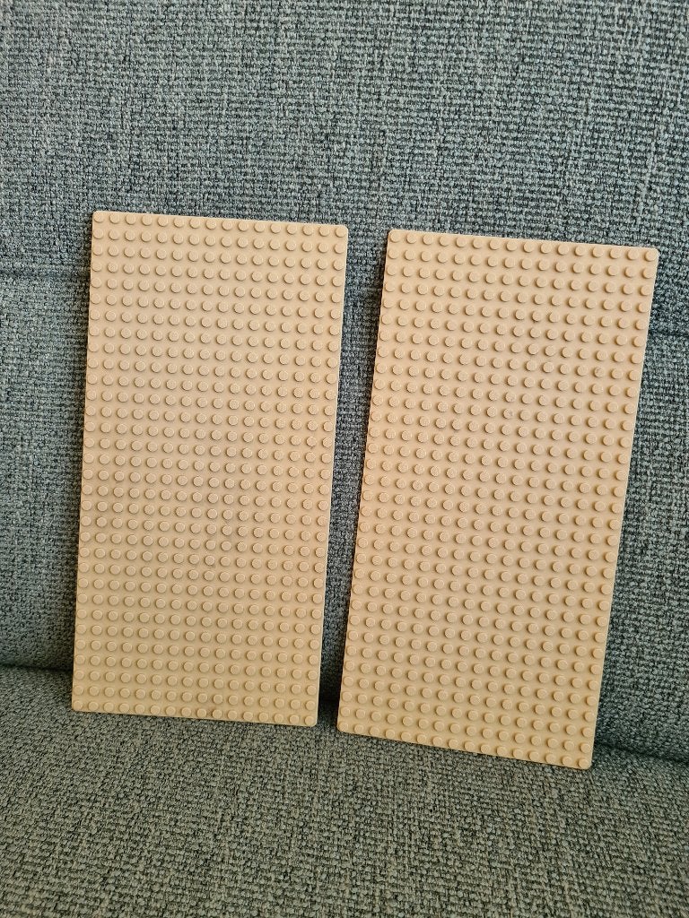 Lego grondplaat bouwplaat baseplate plaat beige zand tan, Kinderen en Baby's, Speelgoed | Duplo en Lego, Zo goed als nieuw, Lego