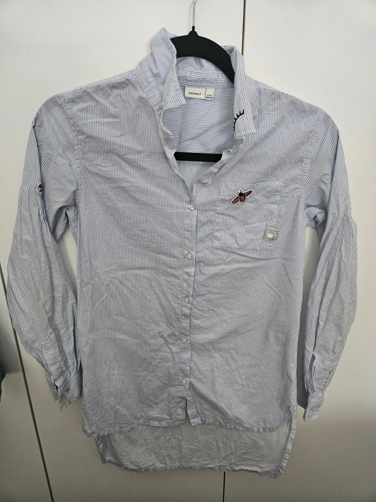 Name It gestreept overhemd voor meisjes, maat 146-152, Kinderen en Baby's, Kinderkleding | Maat 146, Meisje, Overhemd of Blouse