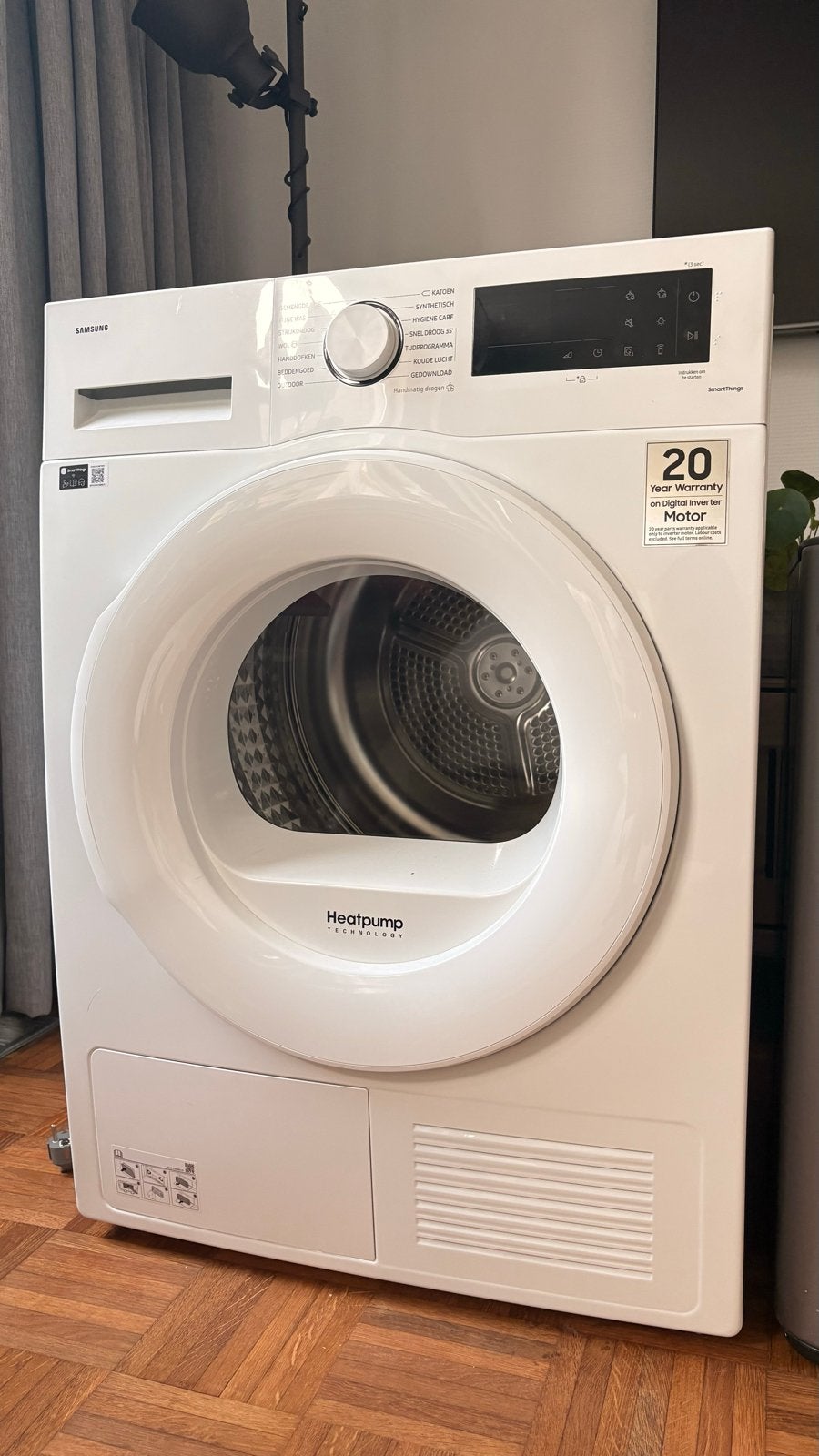 Samsung Warmtepompdroger 8 kg +-1,5 jr oud SmartThings, Witgoed en Apparatuur, Wasdrogers, Ophalen, 8 tot 10 kg, Zo goed als nieuw