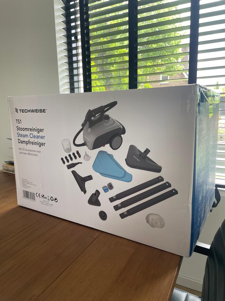 Techweise TS1 Stoomreiniger - Nieuw in doos, Ophalen, Zo goed als nieuw, Stoomreiniger