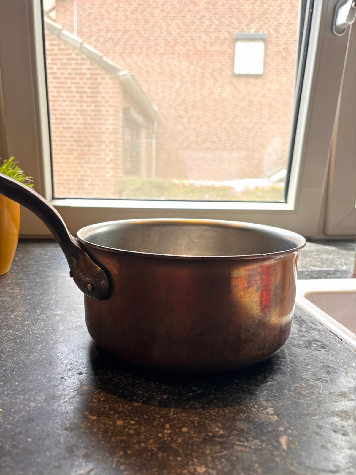 Koperen Falk pan Belgium, Huis en Inrichting, Keuken | Potten en Pannen, Ophalen of Verzenden, Zo goed als nieuw, Overige materialen