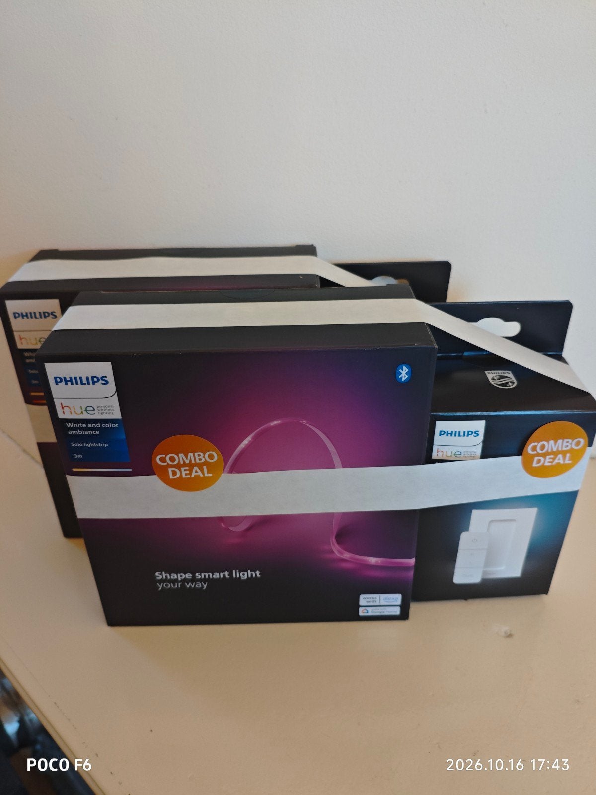 Philips Hue Color Ambiance Lightstrip 3 m + dimmer, Verzamelen, Ophalen of Verzenden