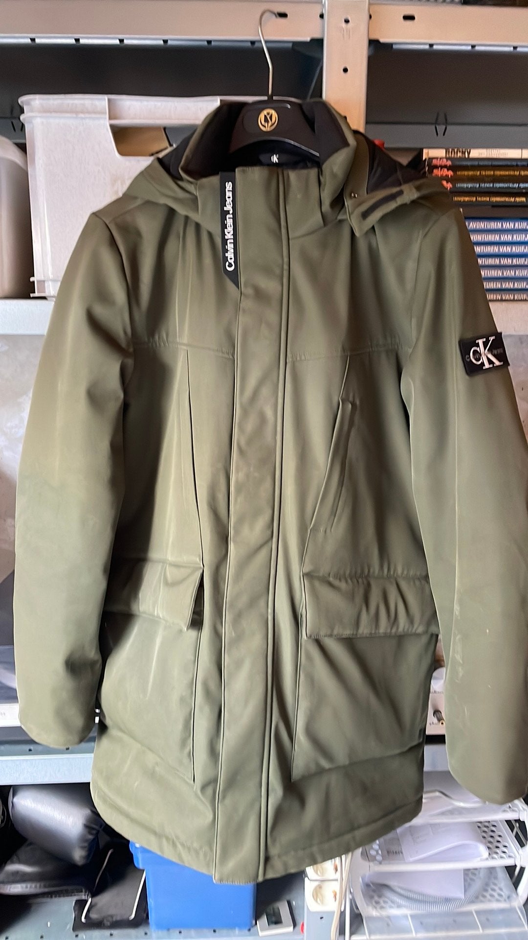Calvin Klein, Ophalen, Zo goed als nieuw, Maat 56/58 (XL), Zwart