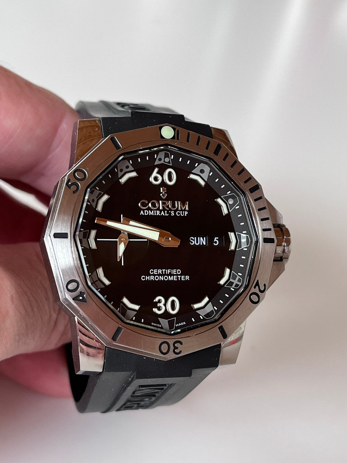 Bijzondere CORUM SEAFENDER TITANIUM, Sieraden, Tassen en Uiterlijk, Horloges | Heren, Ophalen, Zo goed als nieuw, Overige materialen