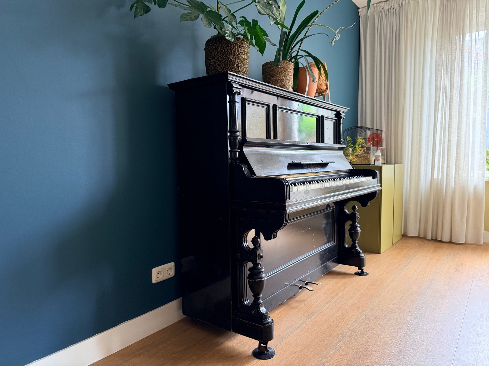 Gratis! Antieke Friedrich Adam Piano - Zwart, Gebruikt, Ophalen, Gebruikt, Zwart, Piano