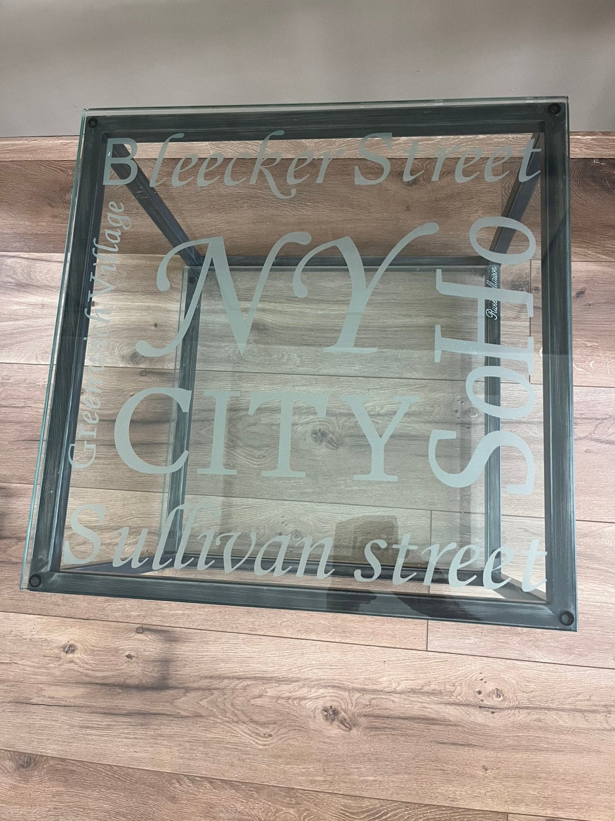 Stijvolle bijzettafel Riviera Maison, Vierkant, 55 tot 75 cm, Ophalen, 45 tot 60 cm