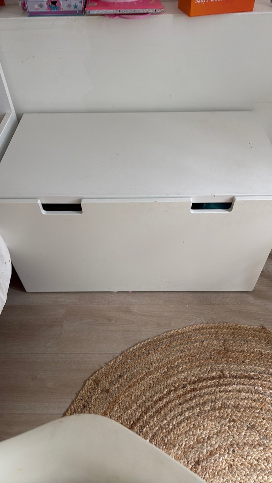 Witte Opbergkist / Speelgoedkist stuva ikea, Ophalen, Overige materialen, Gebruikt, 100 tot 150 cm