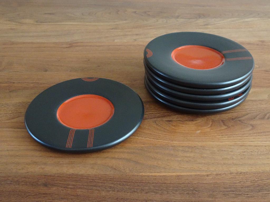 Zes retro Ikea Lp Sorla Record bordjes, Huis en Inrichting, Keuken | Servies, Ophalen of Verzenden, Bord(en), Overige stijlen